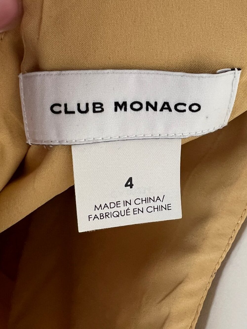 Club Monaco One-Shoulder Midi Dress in Mustard - Picture 5 of 12